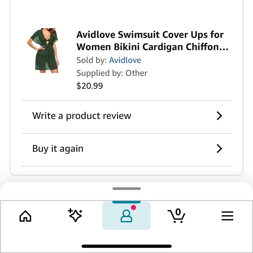 Women’s Green Avidlove Bathing Suit Cover-Up From Amazon Size XL - Picture 7 of 7